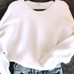 Bar III White Sweater